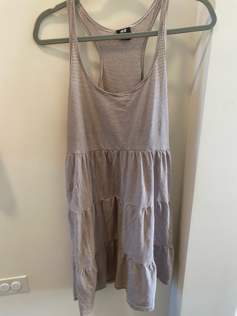 100% cotton striped dress
